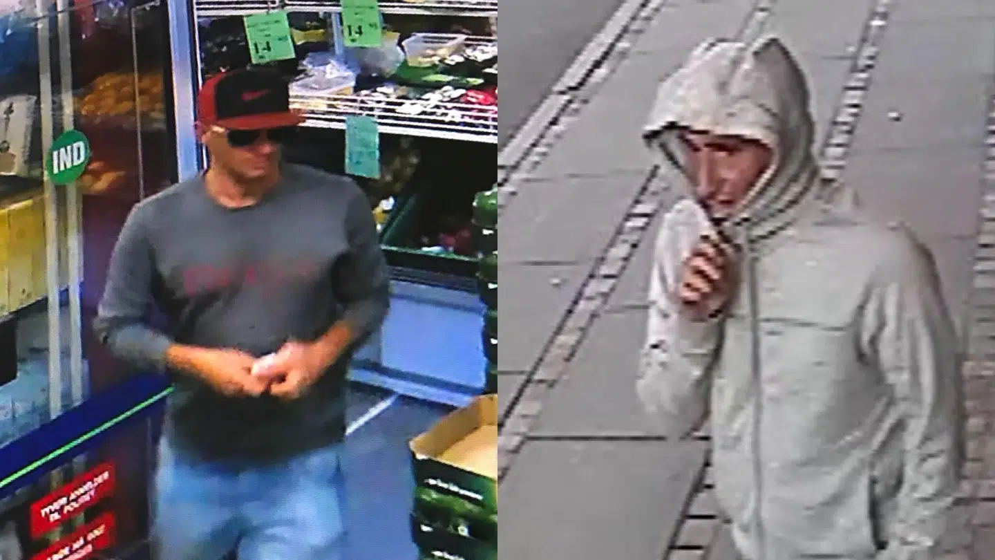 Østjyllands Politi efterlyser to mænd, som i september sidste år brugte stjålne dankort til at oddse for over 50.000 kroner i Aarhus-området.