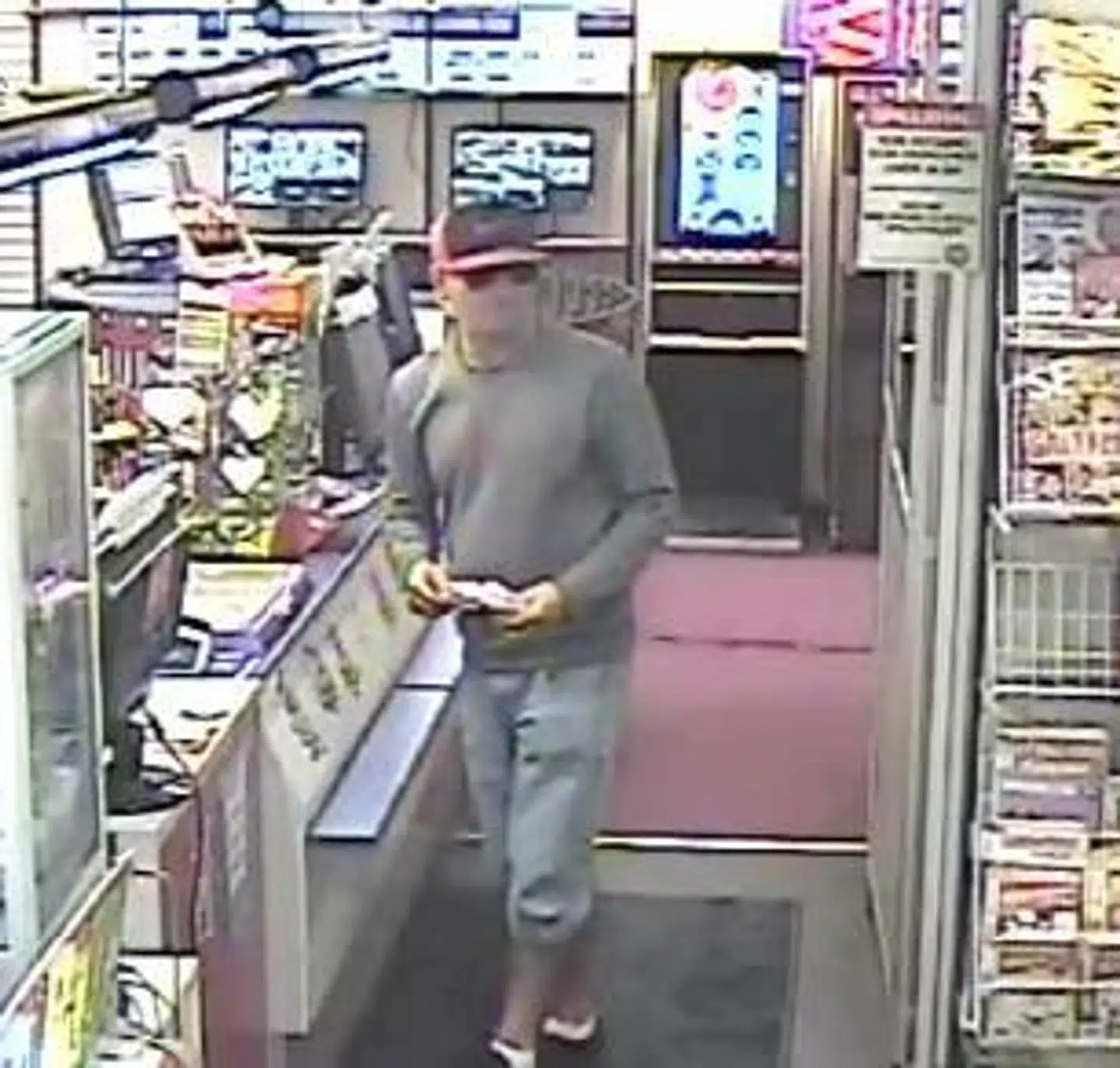 Her ses en af de formodede gerningsmænd.