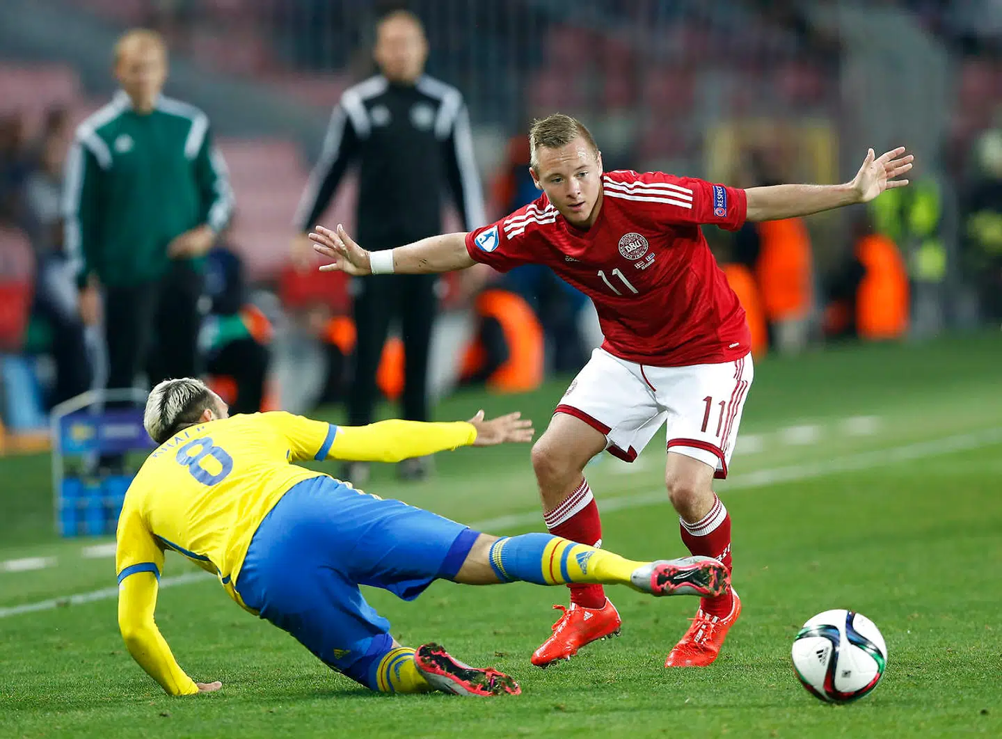 Uffe Bech var med til U21-EM i 2015, hvor Danmark røg ud i semifinalen mod Sverige. Reuters / Carl Recine Livepic