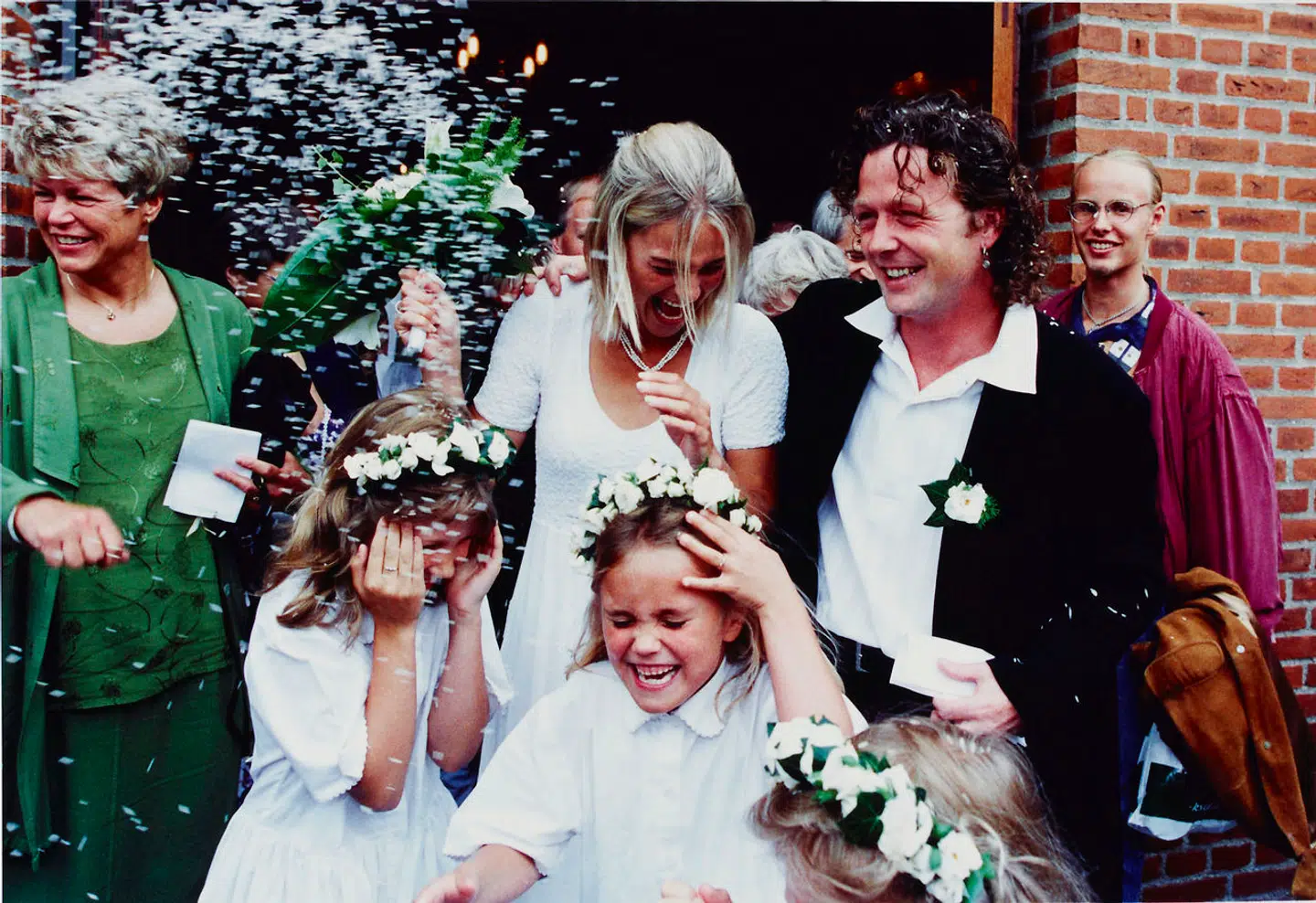 Thomas Helmig og Heidi Andersen ved brylluppet i Risskov Kirke i 1992.
