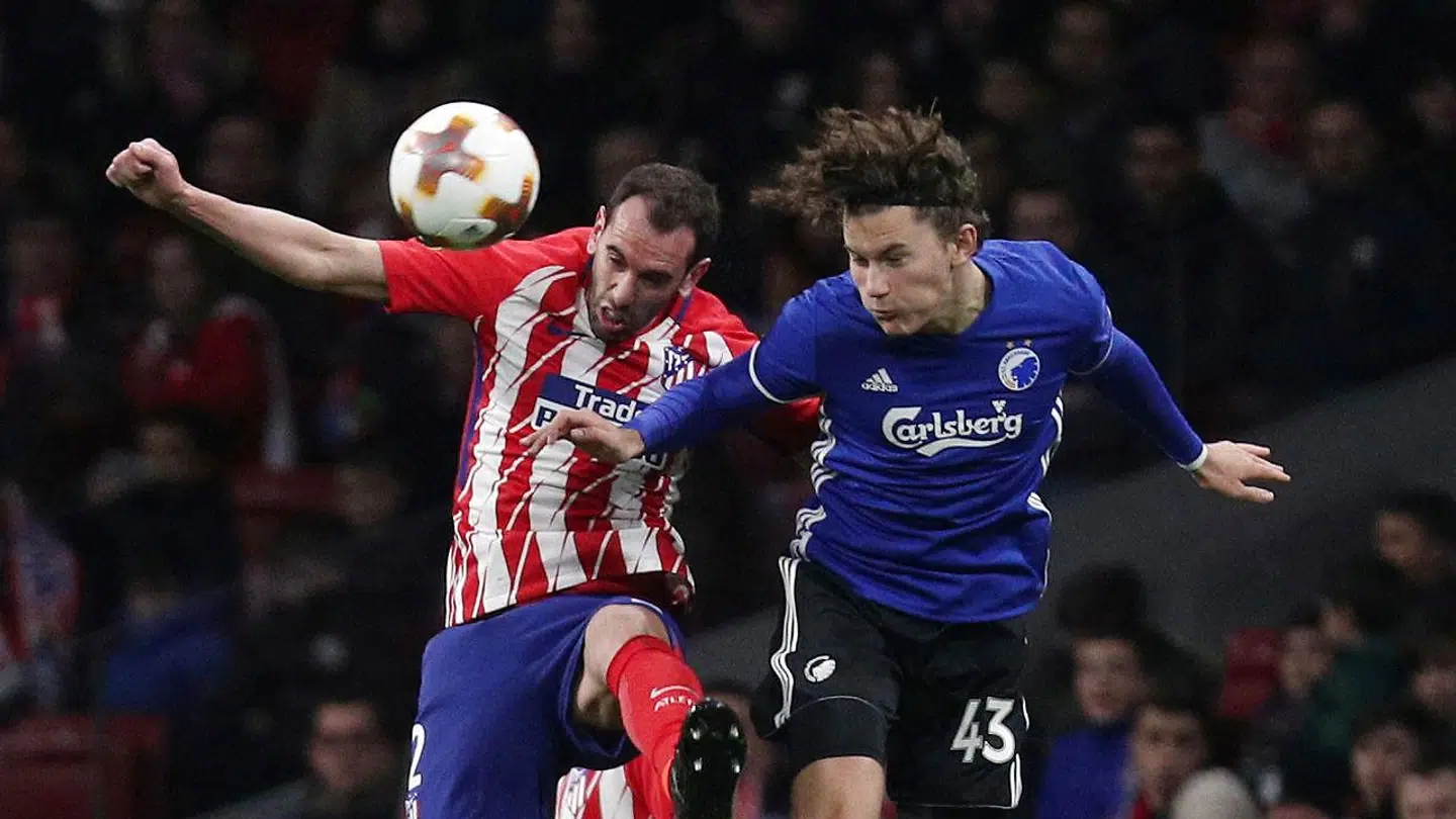 Jonas Wind fik debut mod Atlético Madrid.