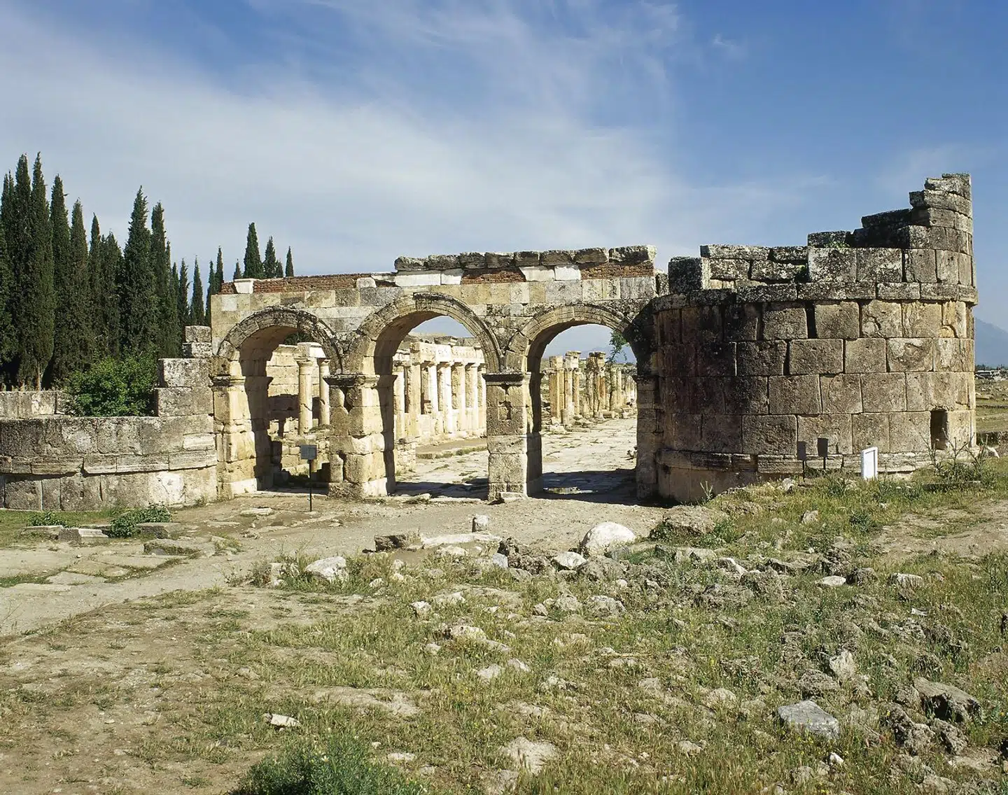 ARKIVFOTO fra ruinerne af Hierapolis.