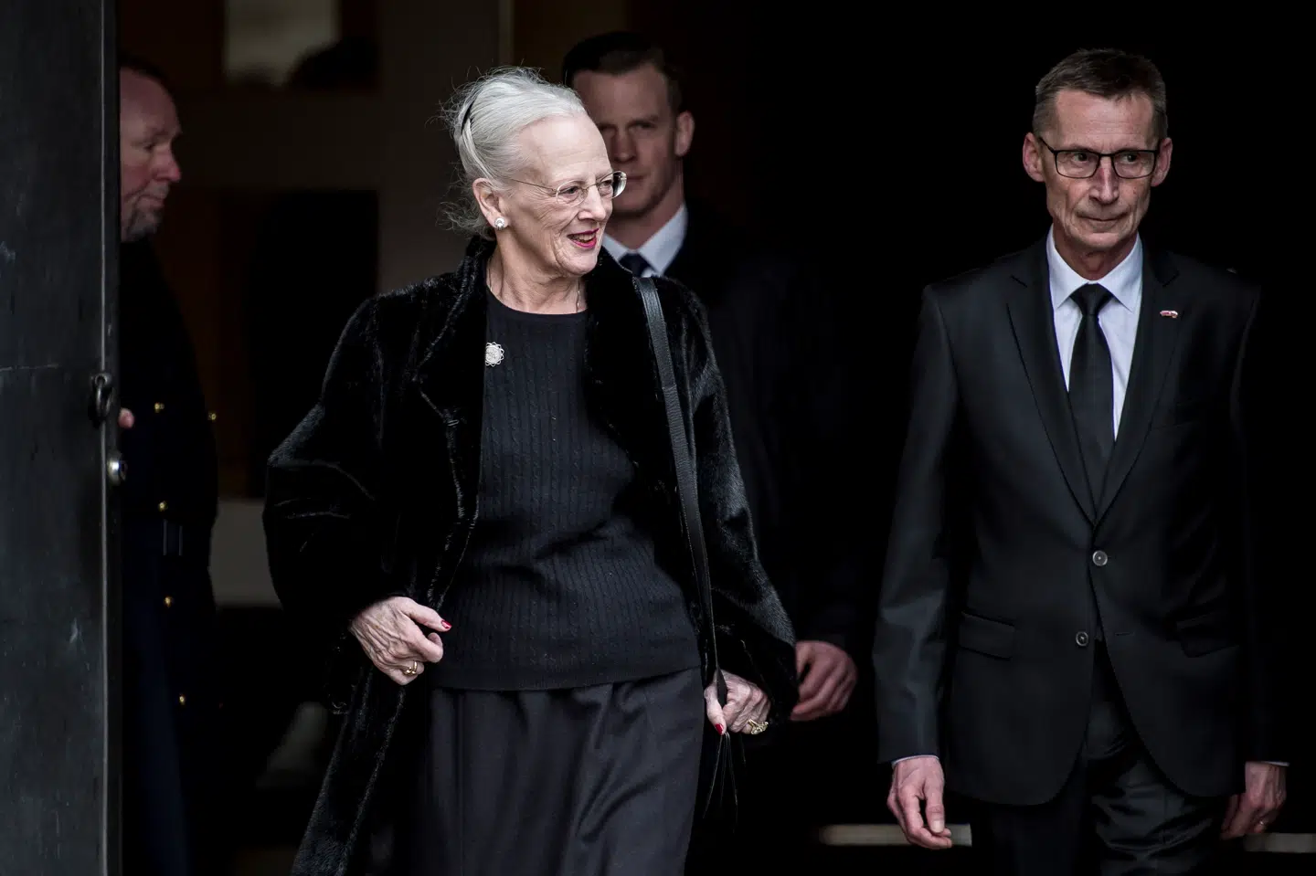 Dronning Margrethe deltog søndag ved gudstjenesten i Grønholt kirke.