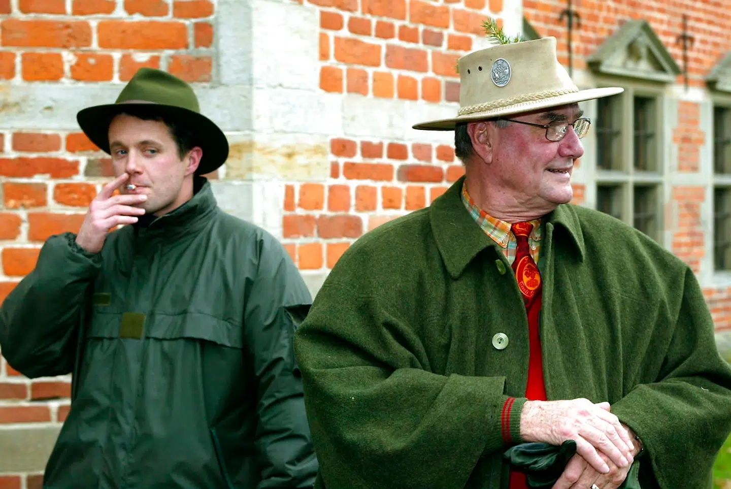 Kongejagt i Grib Skov - Her Kronprins Frederik og Prins Henrik. m2009052.