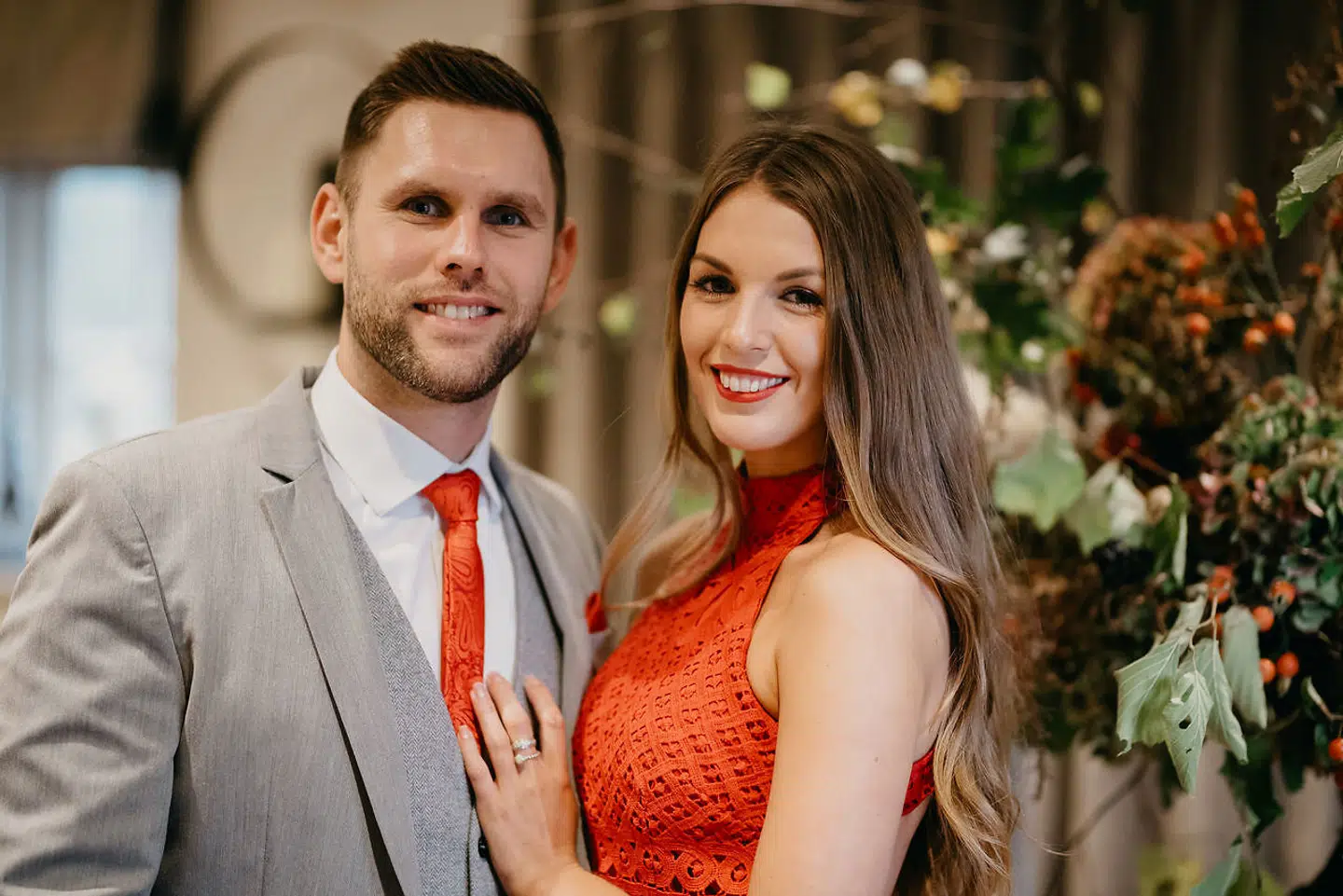 Kæresteparret Becky og Stuart. Begge døde i styrtet.