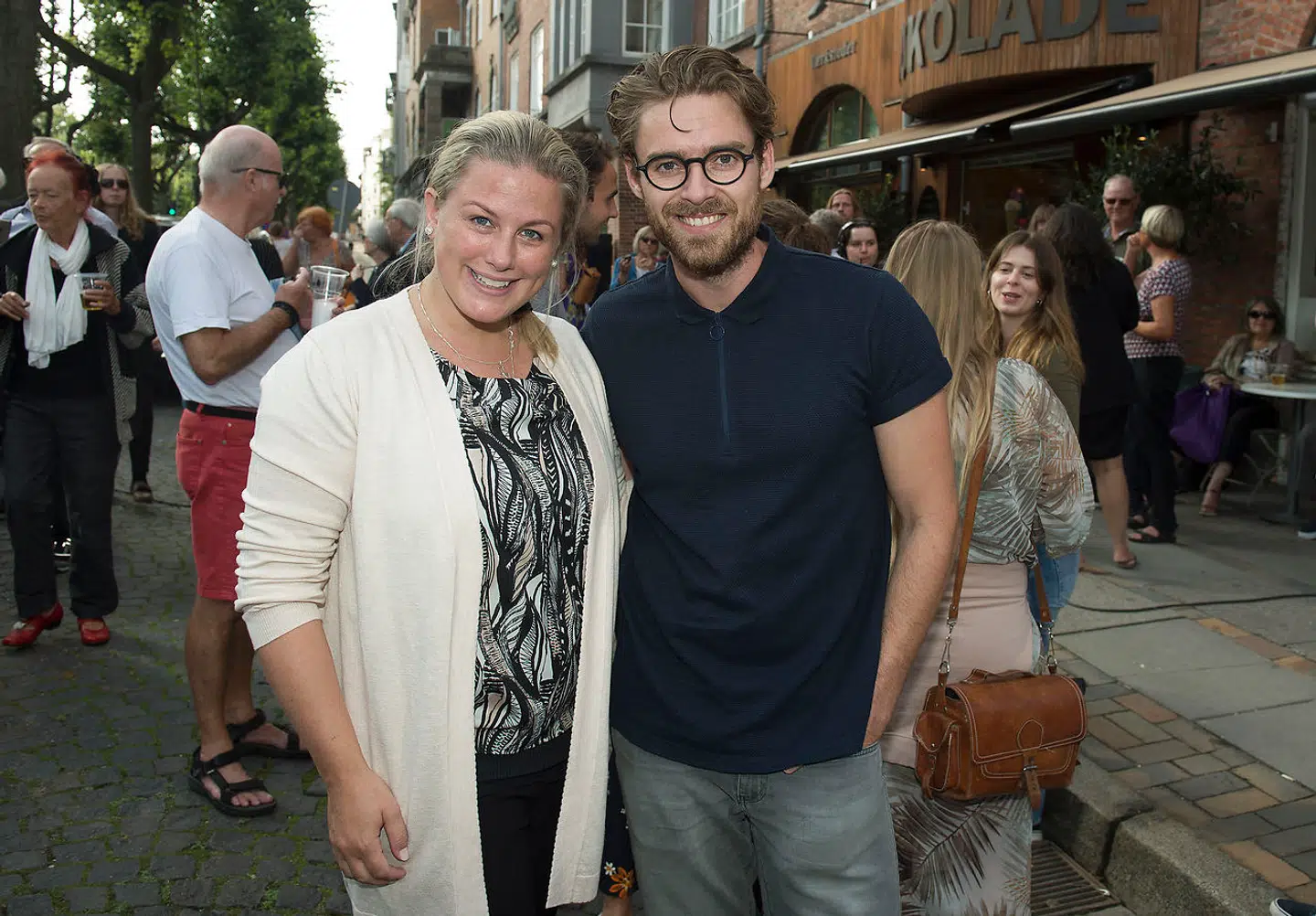 Louise Mahnkopf og Johannes Nymark, der sammen med Silas Holst har fået to børn i det, de har kaldt deres regnbuefamilie. Kort før jul meddelte Silas Holst, at han og Johannes Nymark er blevet skilt. Foto Peter Hauerbach