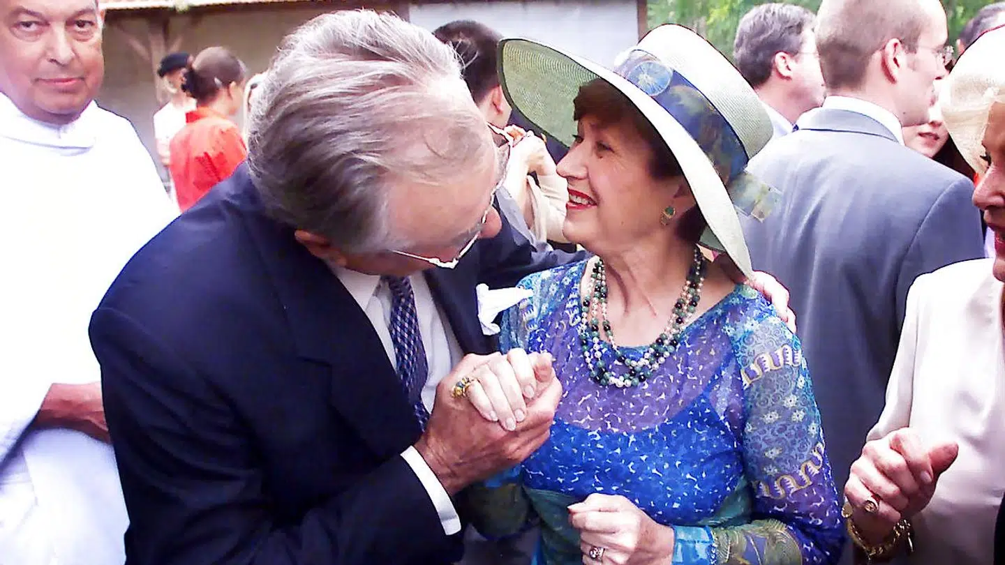 Bryllup mellem Elodie Rayssac og Wilfried Walker i Luzech i Frankrig. Henrik med sin søster Francoise Bardin.