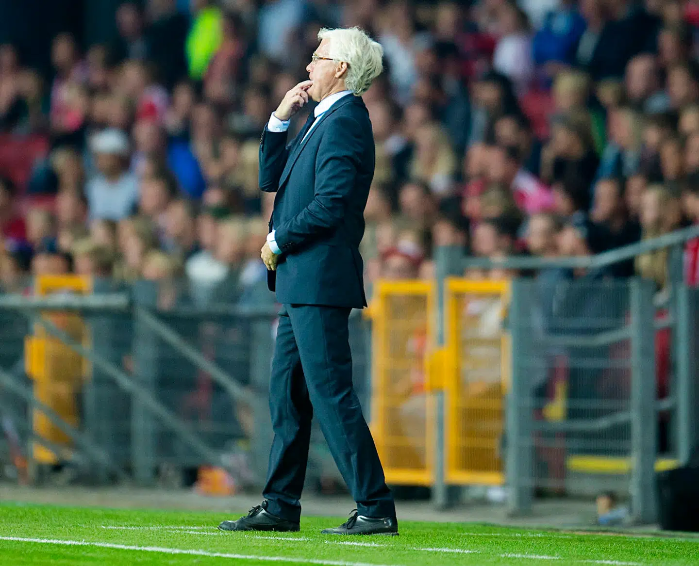 Morten Olsen i Parken i 2014. (Foto: Claus Bech/Scanpix 2014)