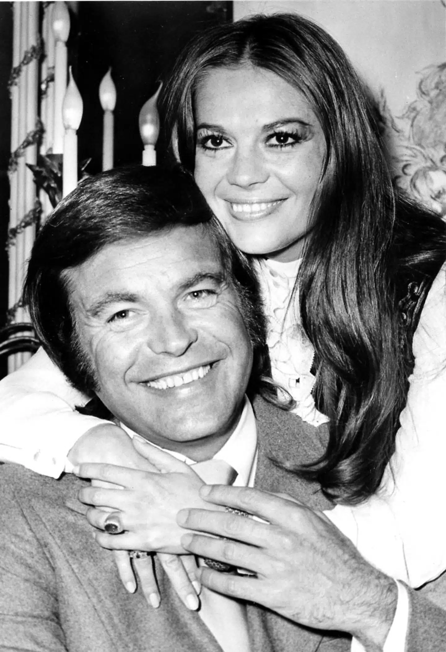 Robert Wagner og Natalie Wood fotograferet i 1972.