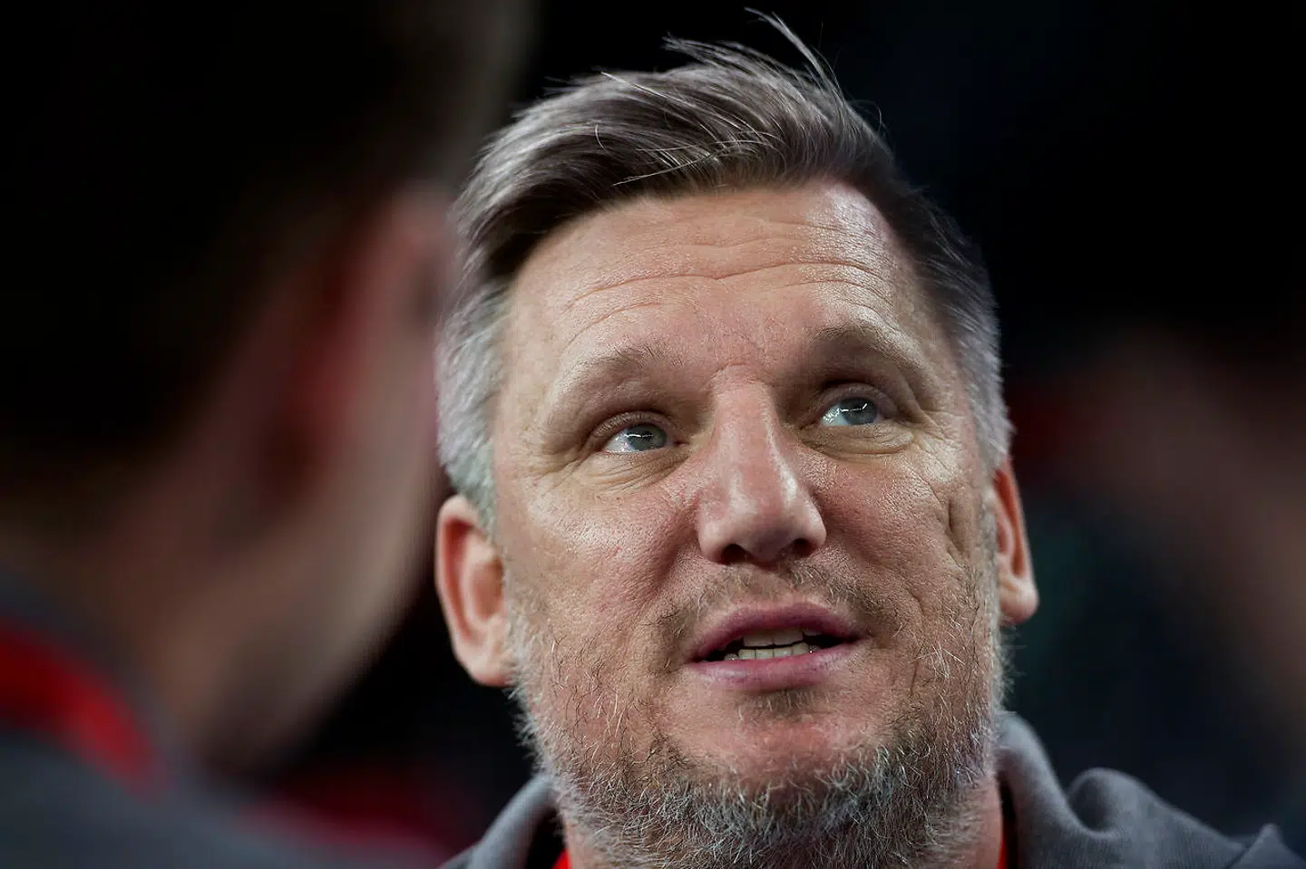 Danmarks cheftræner Nikolaj Jacobsen under dagens presseseance i Arena Zagreb, lørdag den 26. januar 2018.