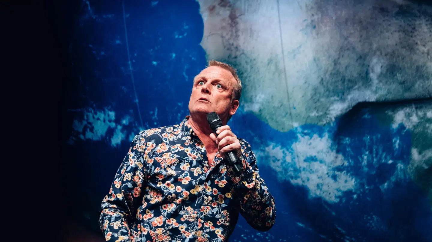 Jan Gintberg i sit nye show.