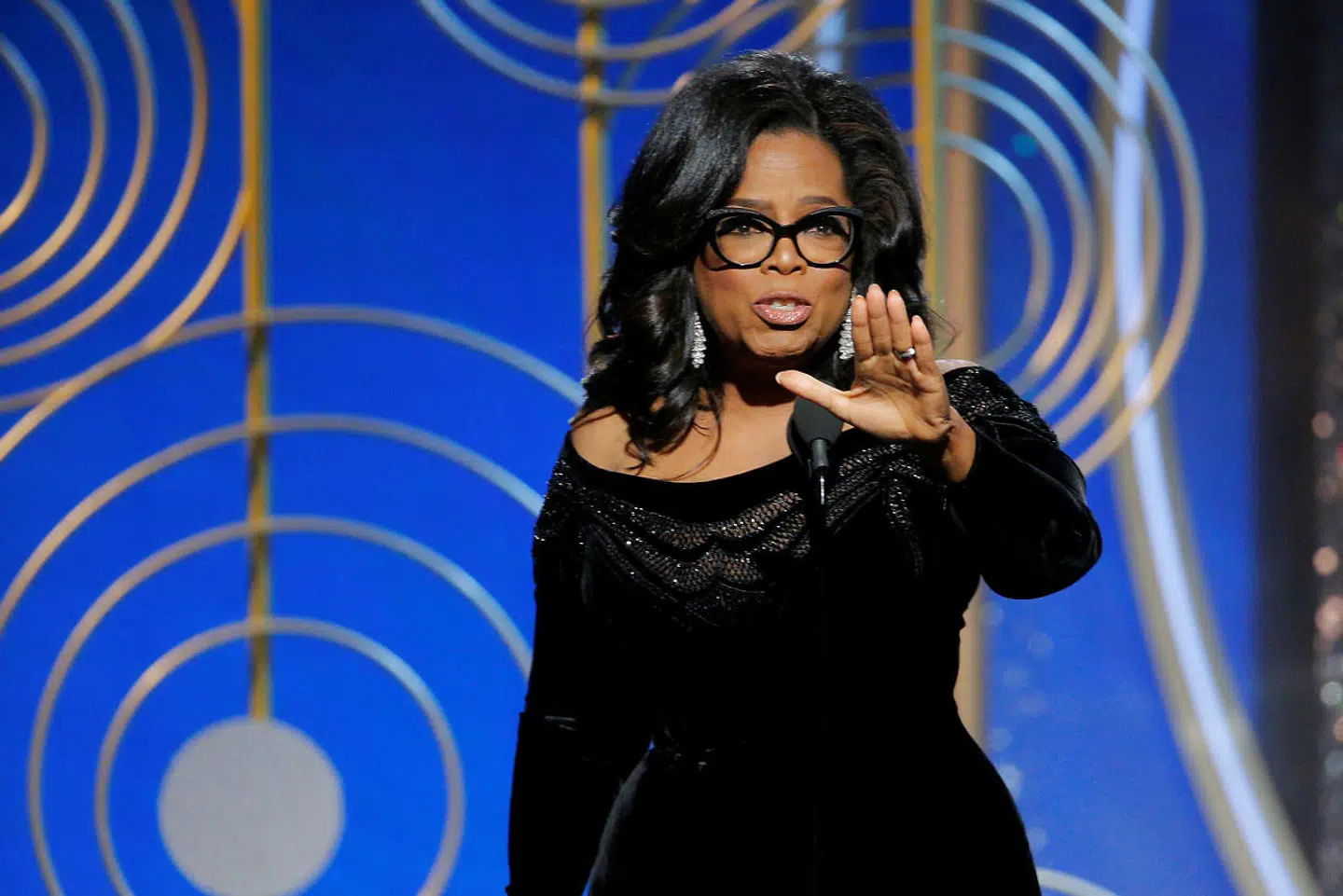 ARKIVFOTO fra Oprah Winfreys tale til Golden Globes-uddelingen.