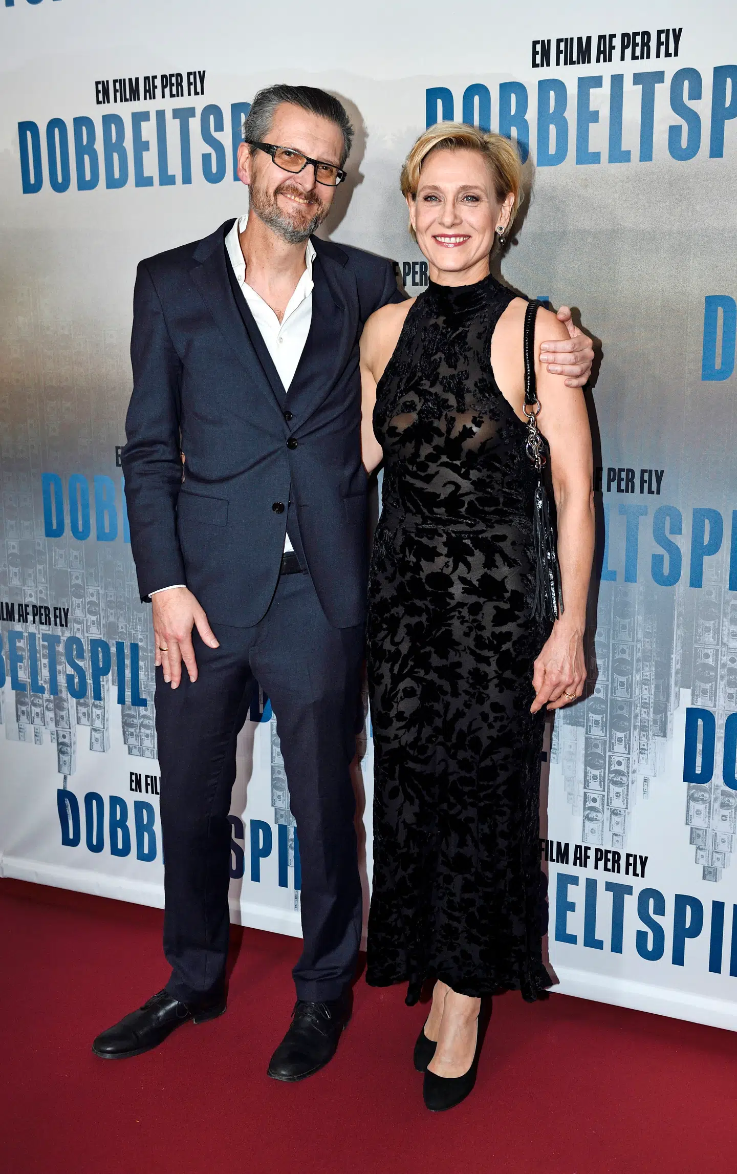 Fich og Fly i galla i denne uge, hvor thrilleren ’Dobbeltspil’ fik premiere. Foto Tariq Mikkel Khan