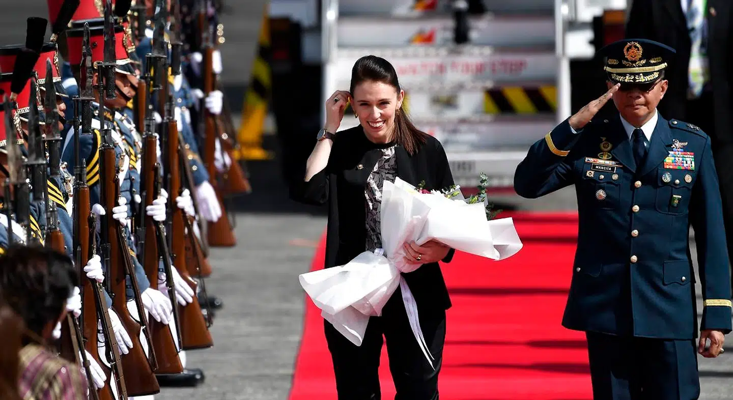 New Zealands 37-årige premierminister, Jacinda Ardern, er gravid. Billedet her er fra den 12. november 2017.