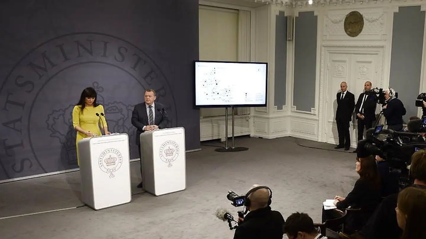 Pressemøde i Statsministeriet med Statsminister Lars Løkke Rasmussen og minister for offentlig innovation Sophie Løhde, som præsenterer "Bedre balance II - statslige arbejdspladser tættere på borgere og virksomheder, " onsdag den 17. januar kl. 13.00 i Statsministeriets Spejlsal på Christiansborg i København. (Foto: Mads Claus Rasmussen/Scanpix 2018)