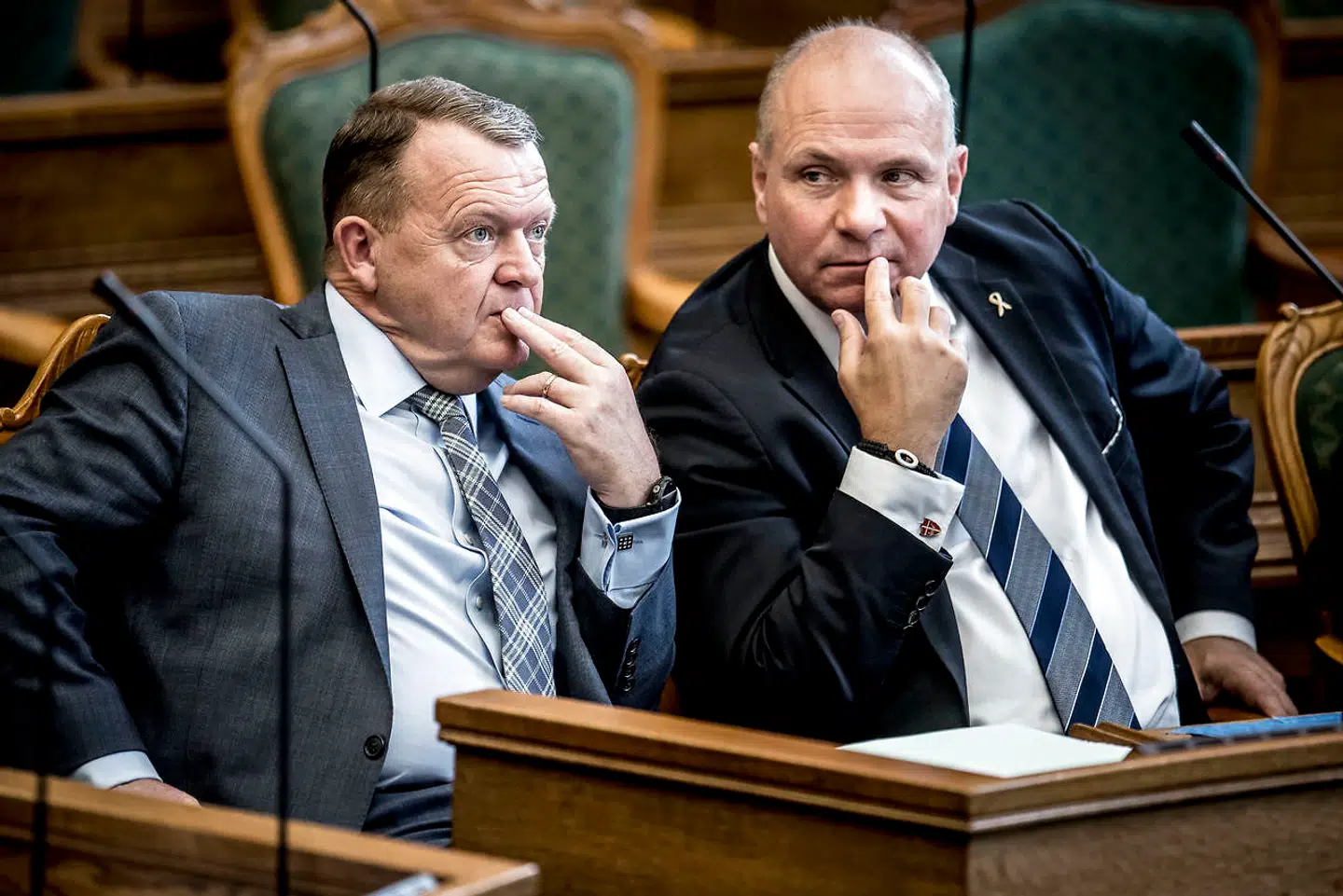 Statsminister Lars Løkke Rasmussen (V) og Søren Gade (V)