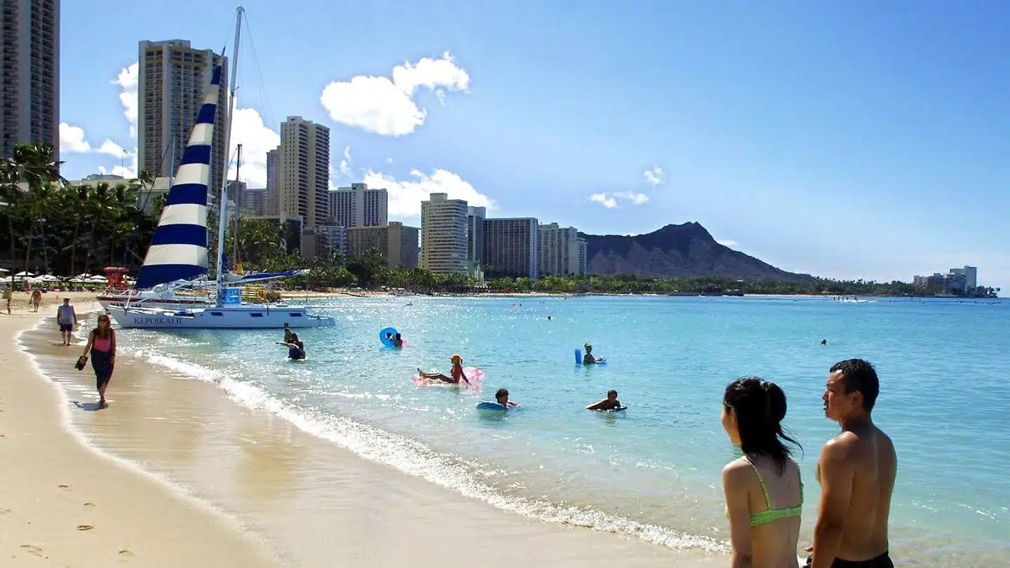 Waikiki Beach, Hawaii.