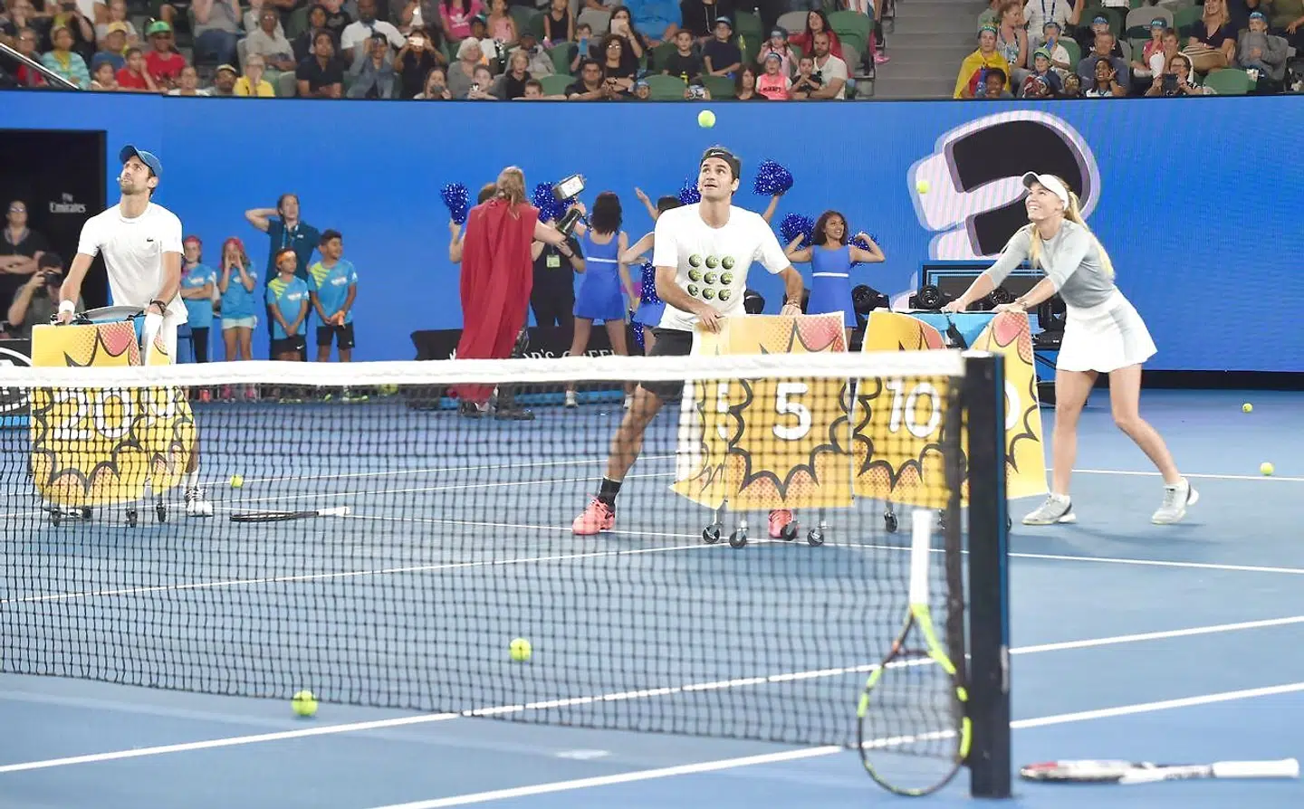 Djokovic, Federer og Wozniacki på slap line