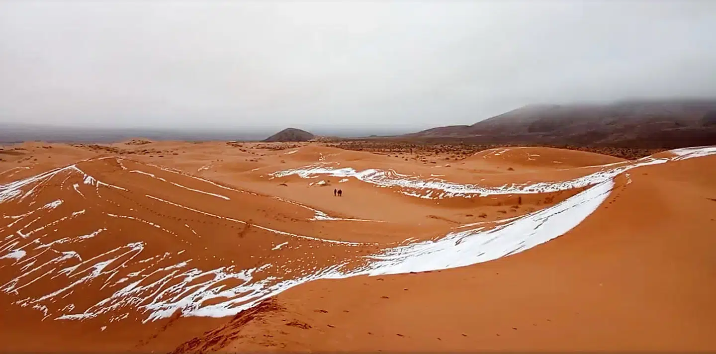 Ain Sefra, Algeriet. Billedet her er fra den 7. januar i år.