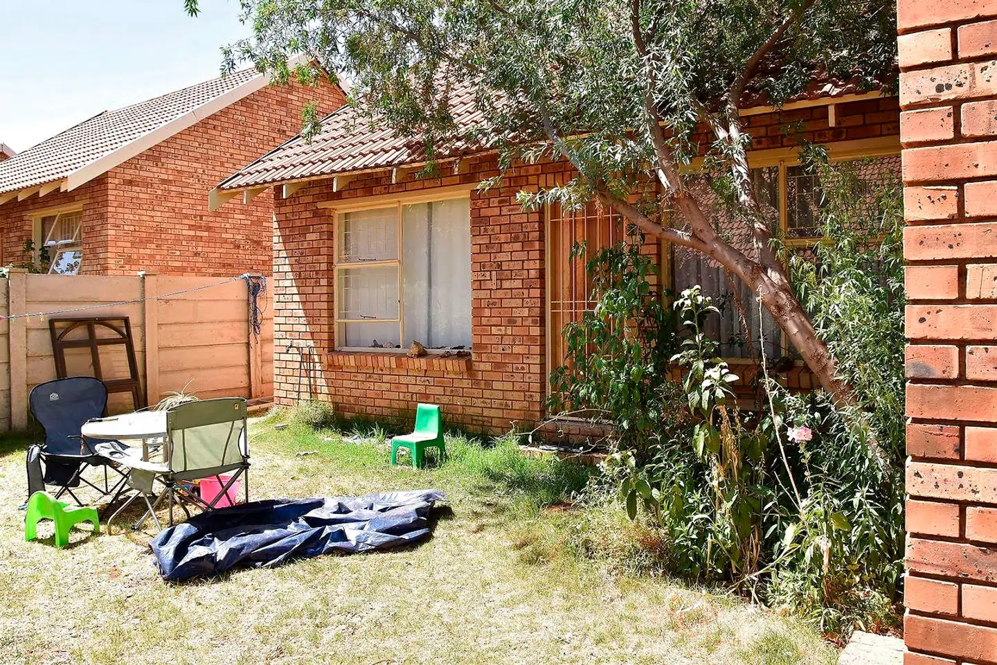 Huset i Bloemfontein, hvor Peter FRederiksen gemte de 21 kønsdele.