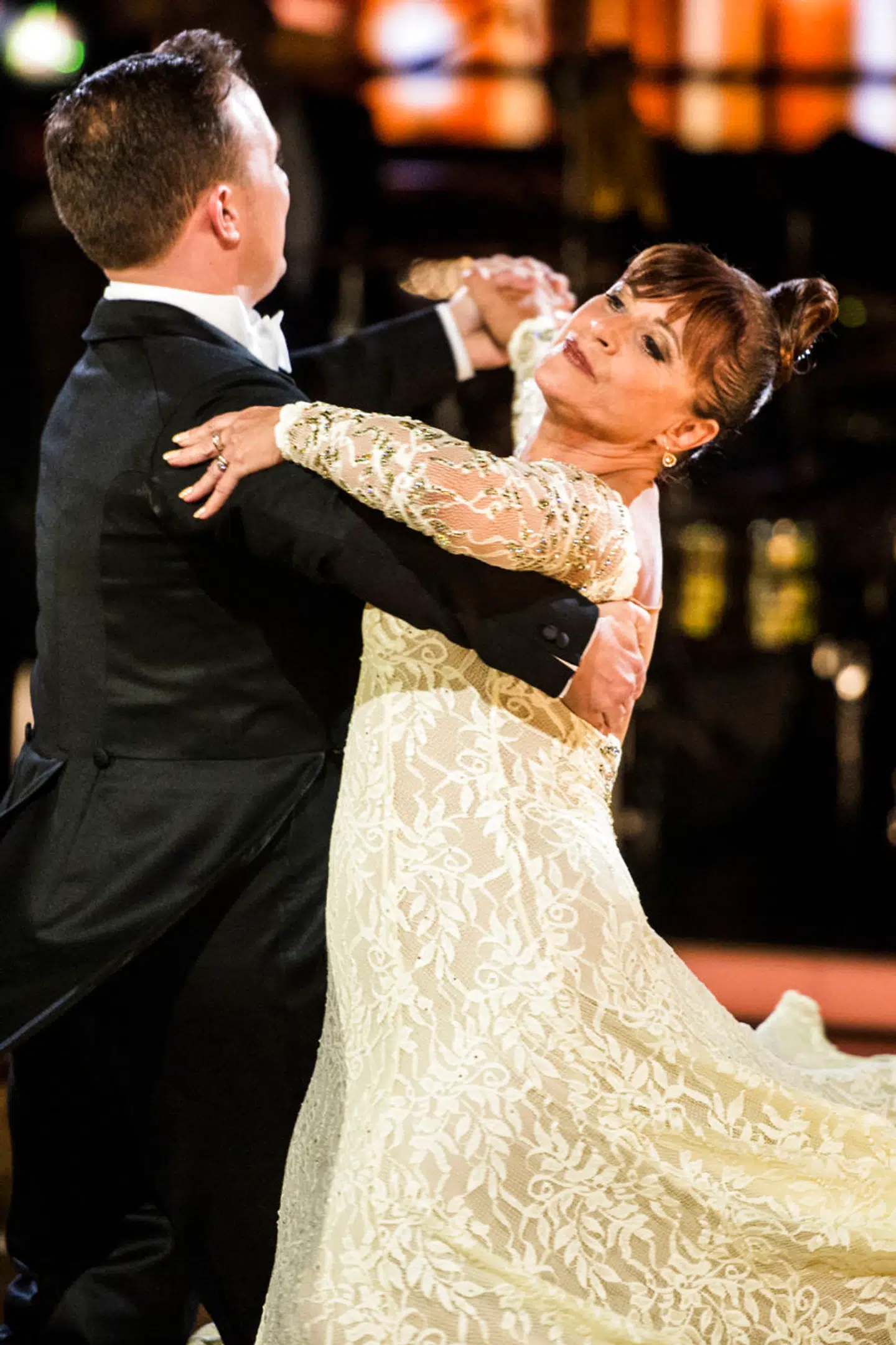 Kirsten Siggaard har tidligere deltaget i 'Vild med dans'. Her ses hun med sin partner, danseren Thomas Evers Poulsen.