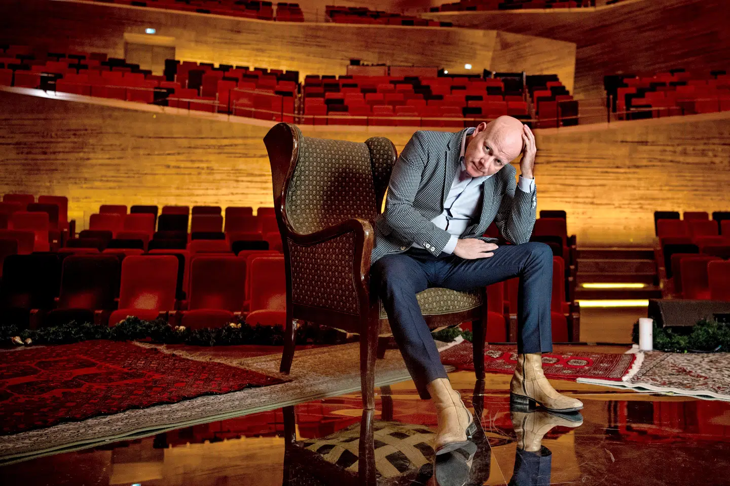 Thomas Blachman, jazzmusiker, komponist, producer og dommer i X Factor. Her er Thomas Blachman fotograferet i Koncerthuset i DR-Byen.