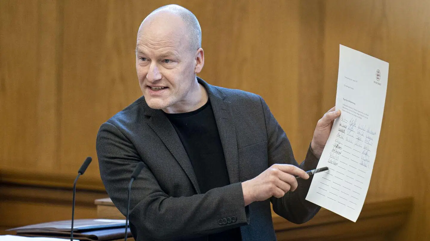 Enhedslistens Pelle Dragsted er flere politiske kommentatorers bud på, hvem der skal være Mai Villadsens efterfølger. Men ikke alle er enige. (Foto: Liselotte Sabroe/Ritzau Scanpix)