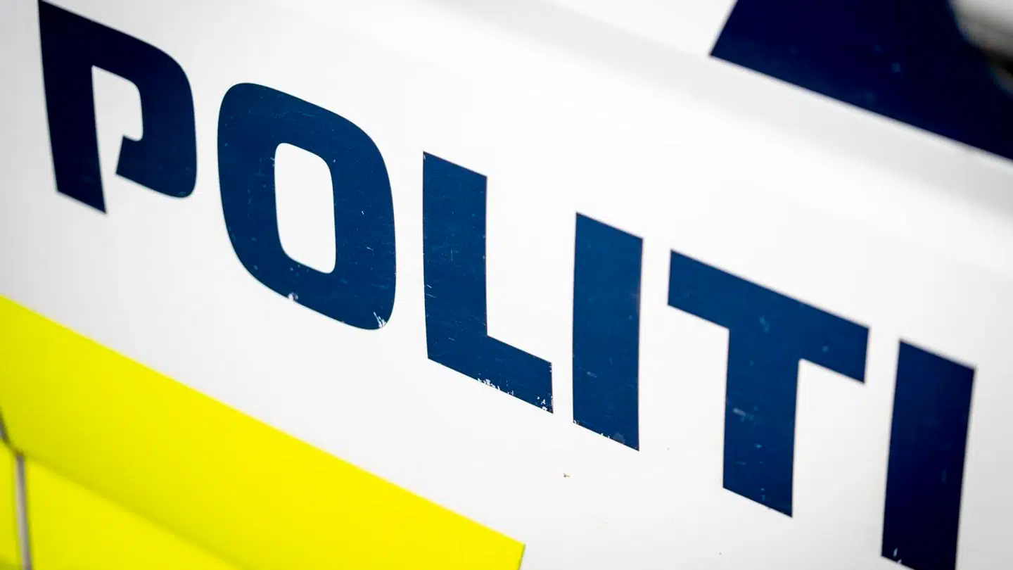 Arkivfoto af politibil.