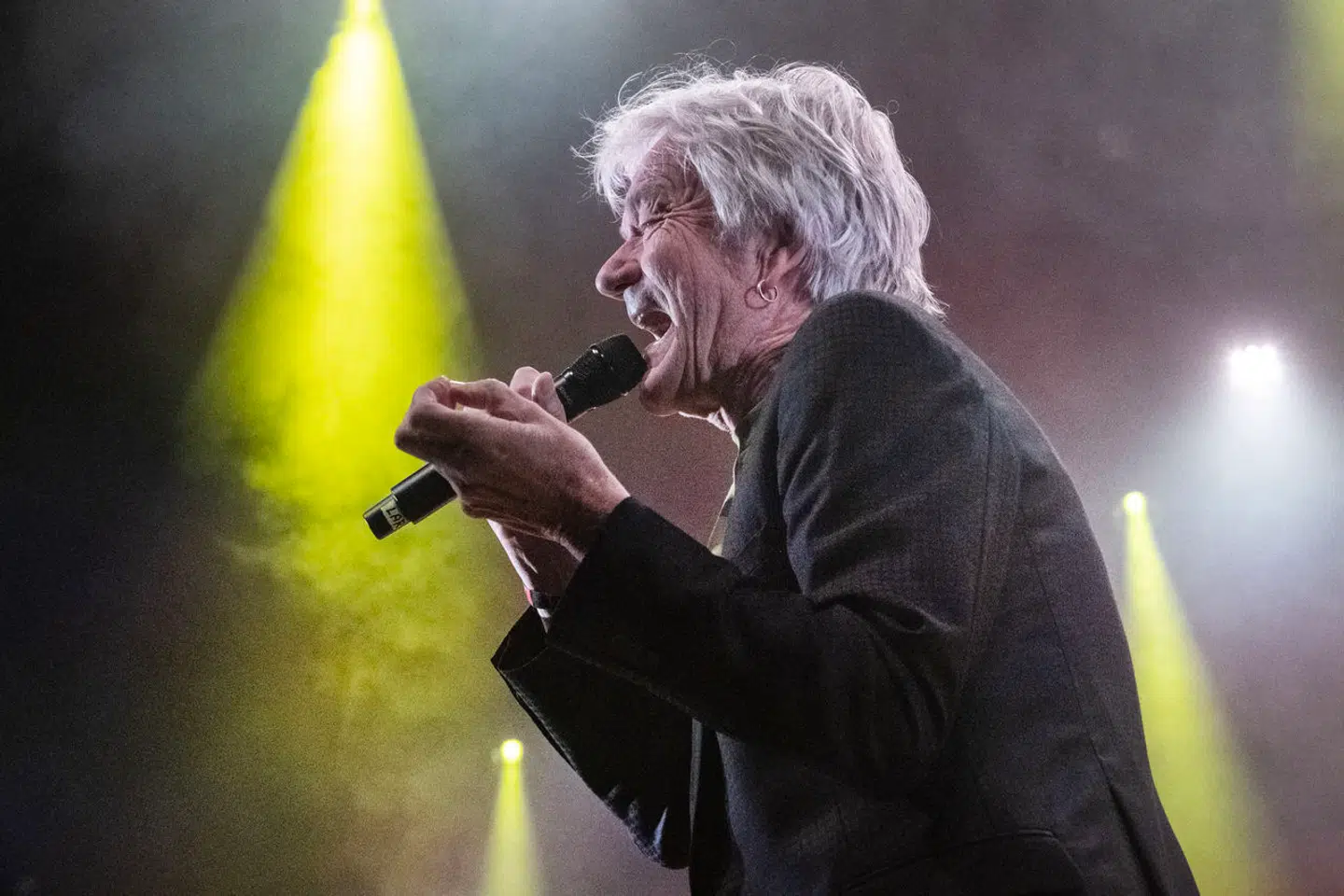 Lars Lilholt på scenen i Jelling. Foto: Helle Arensbak / Ritzau Scanpix
