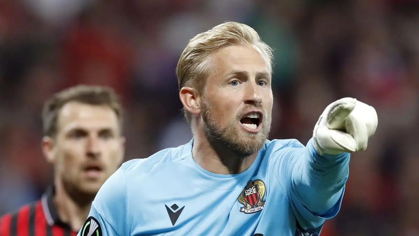 Det var ikke hvem som helst, der bød Schmeichel velkommen til Nice.