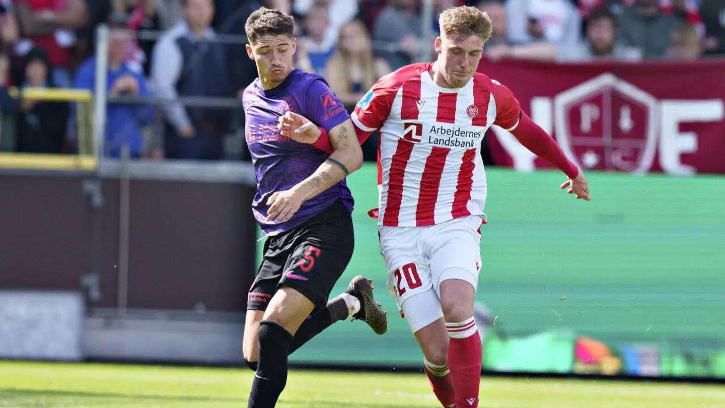 AaBs Kasper Jørgensen var ikke med i kampen mod sin tidligere klub Lyngby.