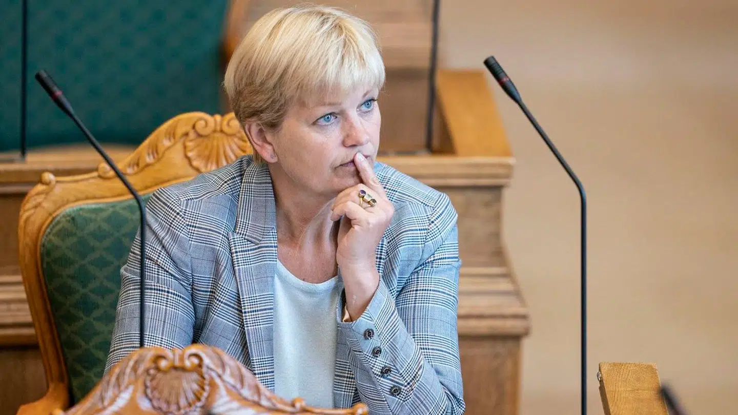 Venstres Eva Kjer Hansen under ministrenes spørgetid i Folketingssalen, onsdag 6. maj 2020. (Foto: Niels Christian Vilmann/Ritzau Scanpix)