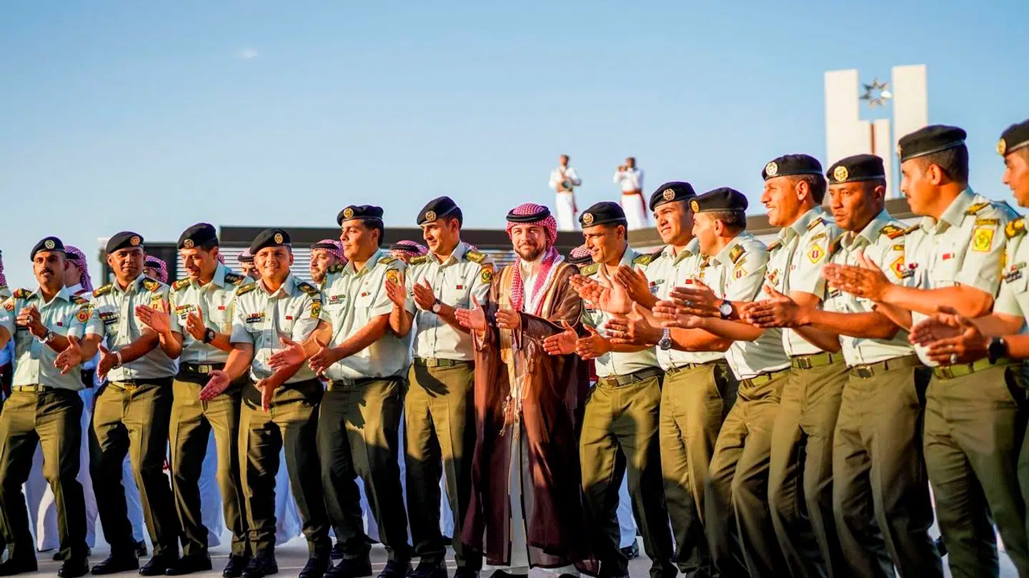 Der blev holdt en fest for den jordanske kronprins forud for brylluppet.