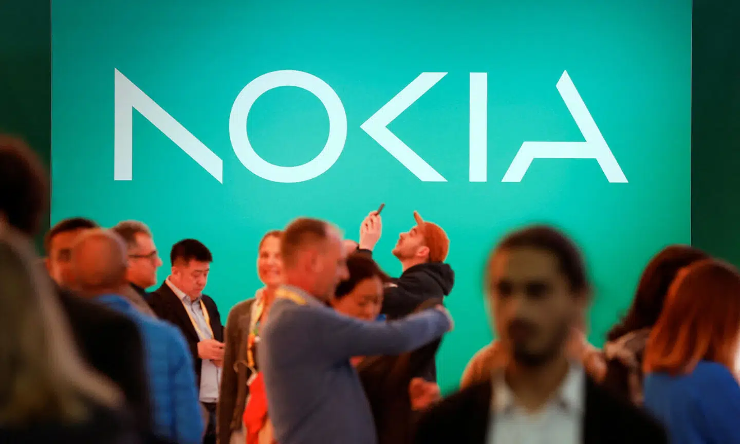 New Nokia's logo is diplayed before GSMA's 2023 ahead of the Mobile World Congress (MWC) in Barcelona, Spain February 26, 2023. REUTERS/ Albert Gea