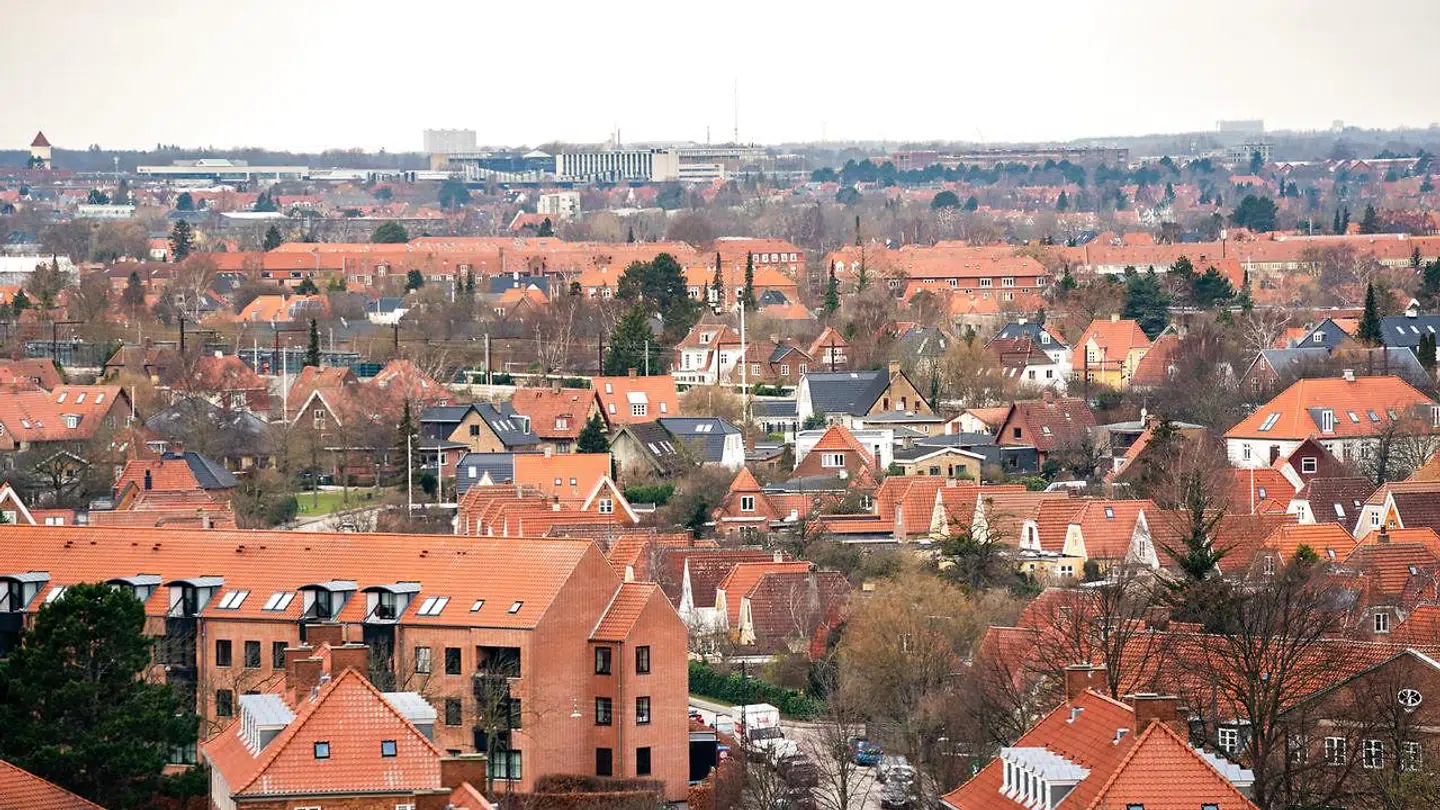 Udsigt over boligkvarter i Valby, tirsdag den 24. januar 2023