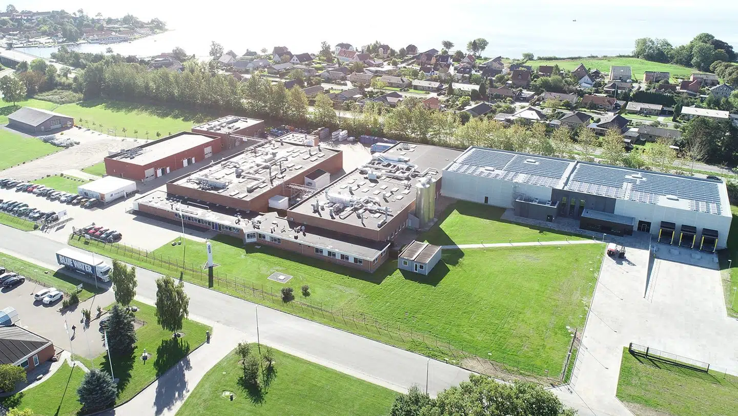 Her ses den danske ingredienskæmpe Chr. Hansens faciliteter i Gråsten.