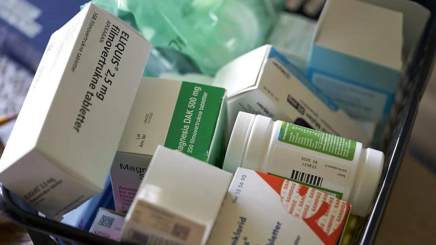 Kurv med medicin hos beboer på plejecenter i Kalundborg den15. junii 2021