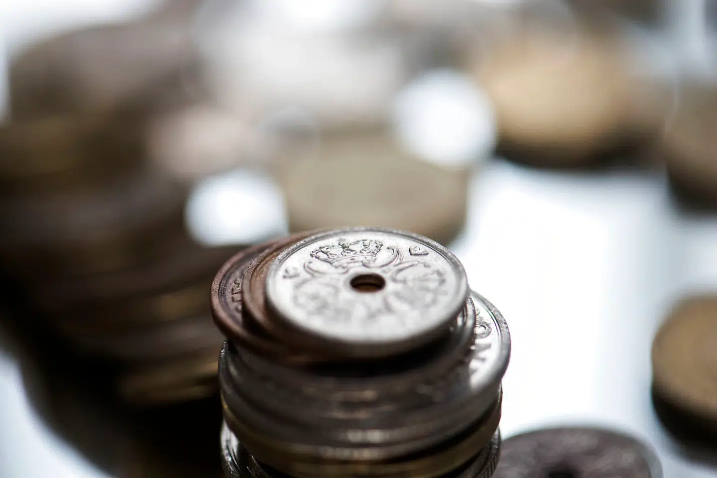 Penge, mønter og sedler, torsdag den 5. marts 2020.