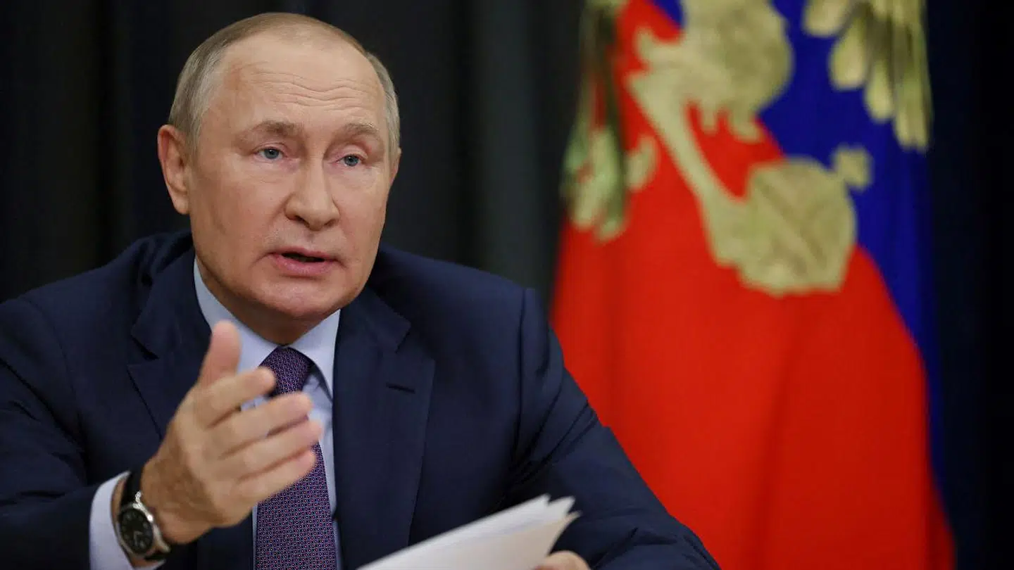 Her ses Ruslands Vladimir Putin