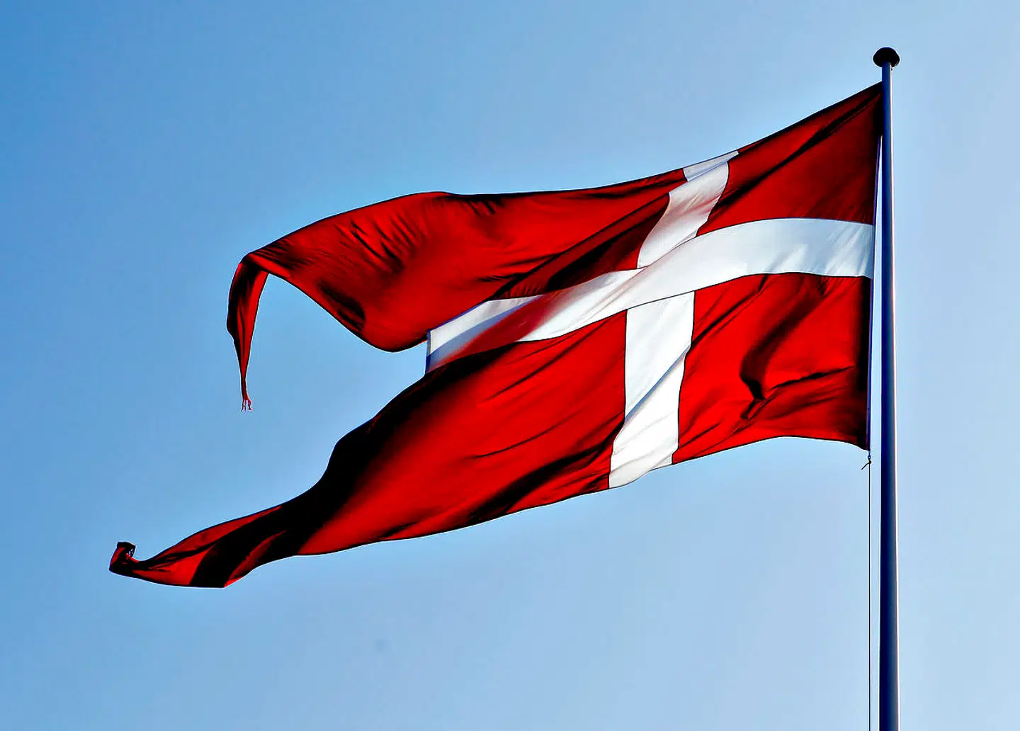 Dannebrog. Det danske flag.