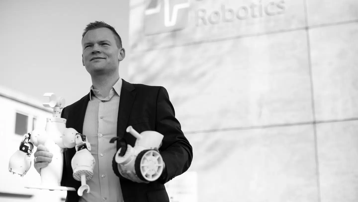 Her ses Shape Robotics' topchef, André Fehrn.