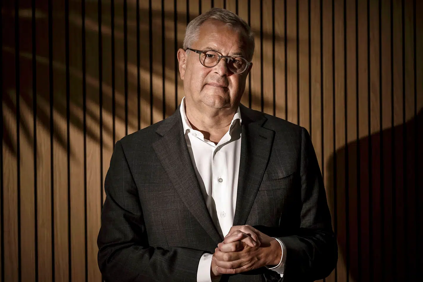 Mærsks adm. direktør, Søren Skou, præsenterer kvartalsregnskab – uden slips