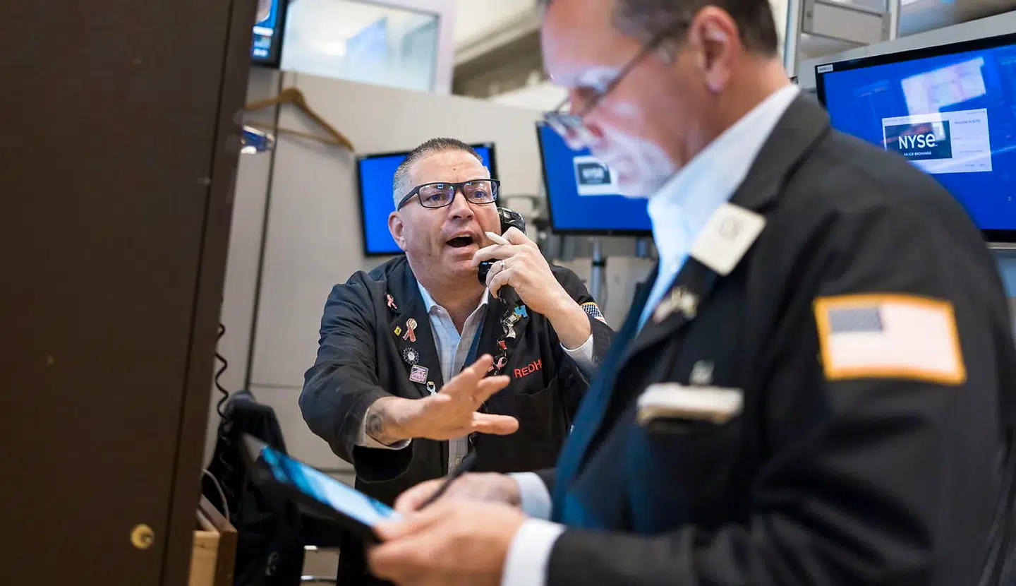 epa10105770 Traders work on the floor of the New York Stock Exchange in New York, New York, USA, 04 August 2022. EPA/JUSTIN LANE