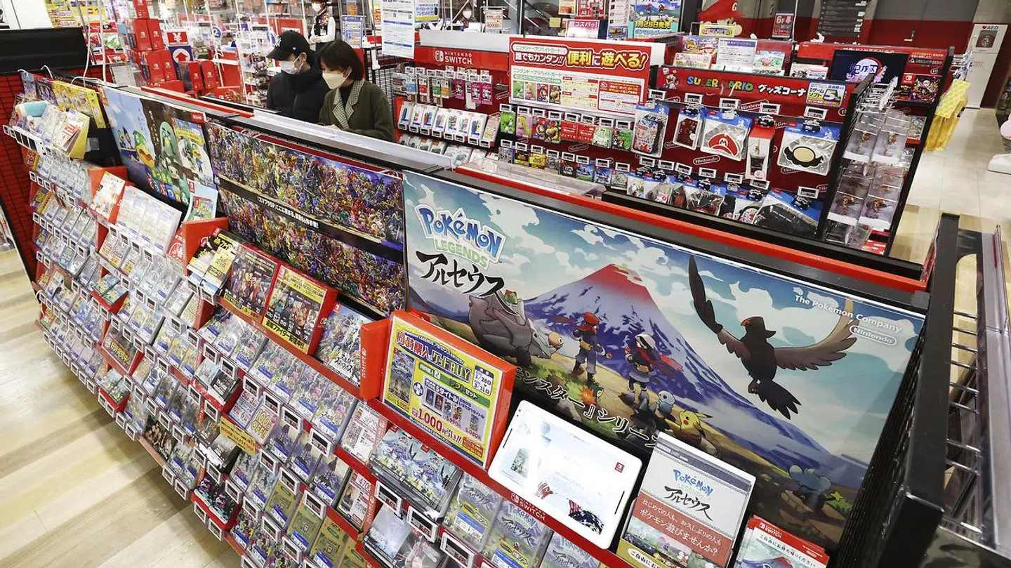 Her ses en af Nintendos mange butikker.