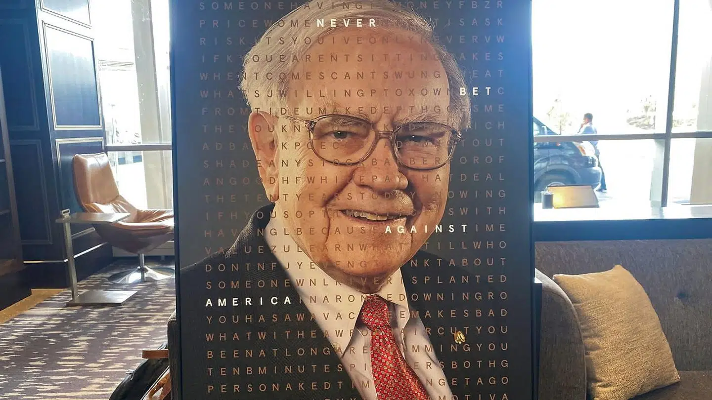 Her ses et billede af Warren Buffett, der fra tid til anden også bliver omtalt som Oraklet fra Omaha' 27. april 2022.