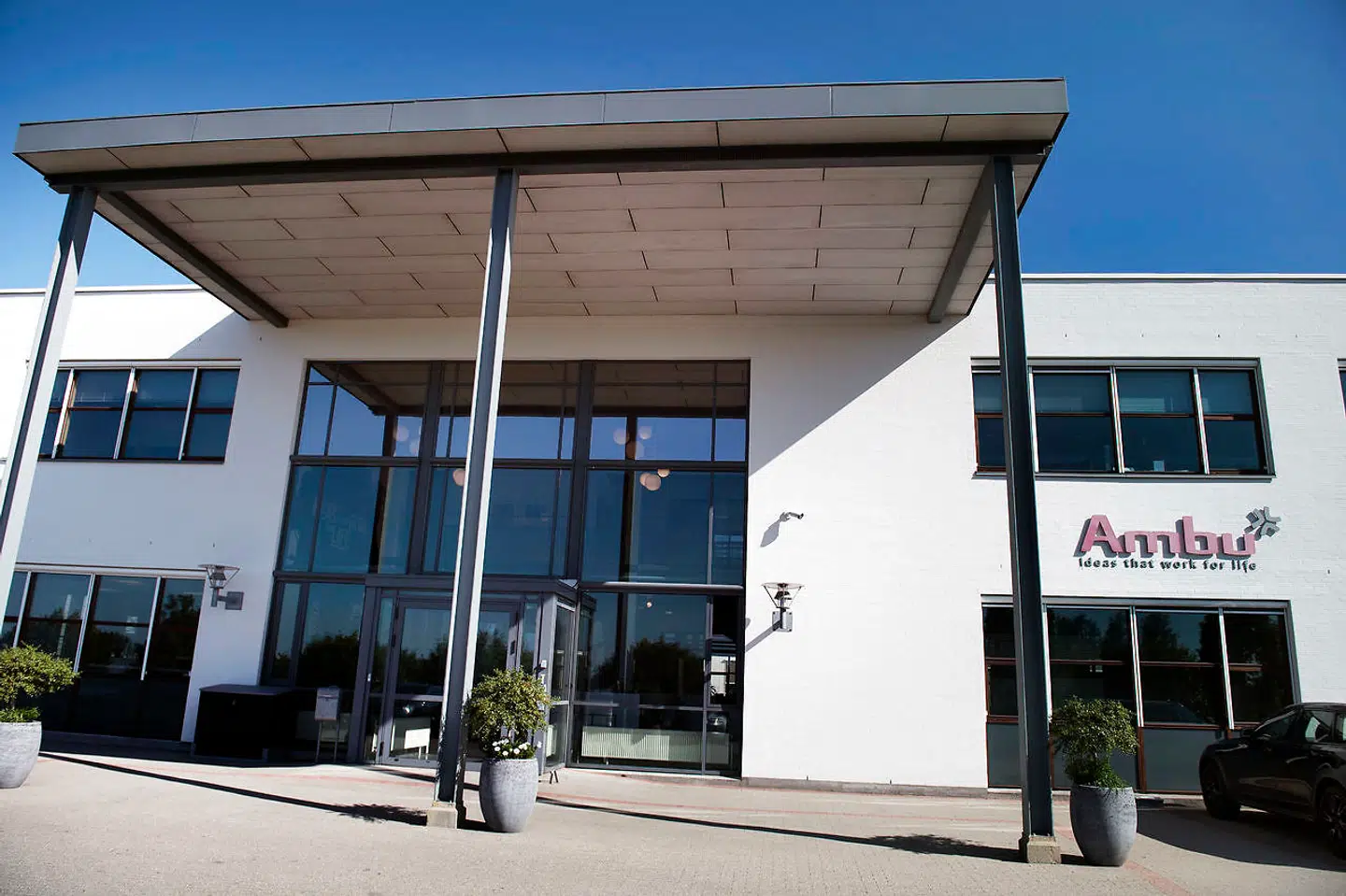 Ambu A/S på Baltorpbakken 13, Ballerup. Onsdag den 22 august 2018. Et af de nye medlemmer i C25-indekset, Ambu, kommer med regnskab for tredje kvartal i regnskabsåret 2017/18. Det skriver Ritzau, torsdag den 23. august 2018. Ambu A/S på Baltorpbakken 13, Ballerup. Onsdag den 22 august 2018. (Foto: Liselotte Sabroe/Ritzau Scanpix)