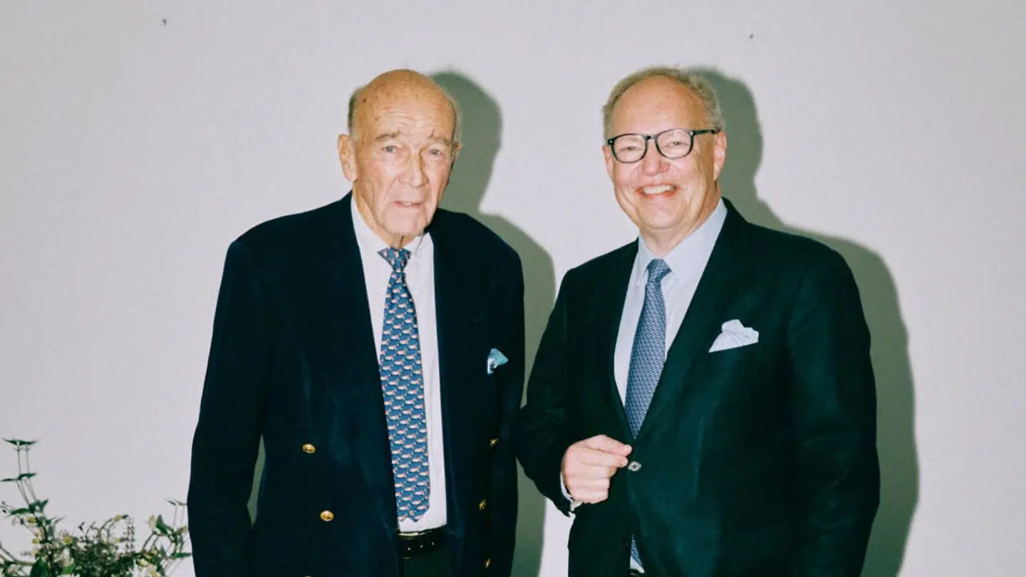 Jesper Bruun Rasmussen med den danske bestyrelsesformand for Bonhams, Hans-Kristian Højsgaard.