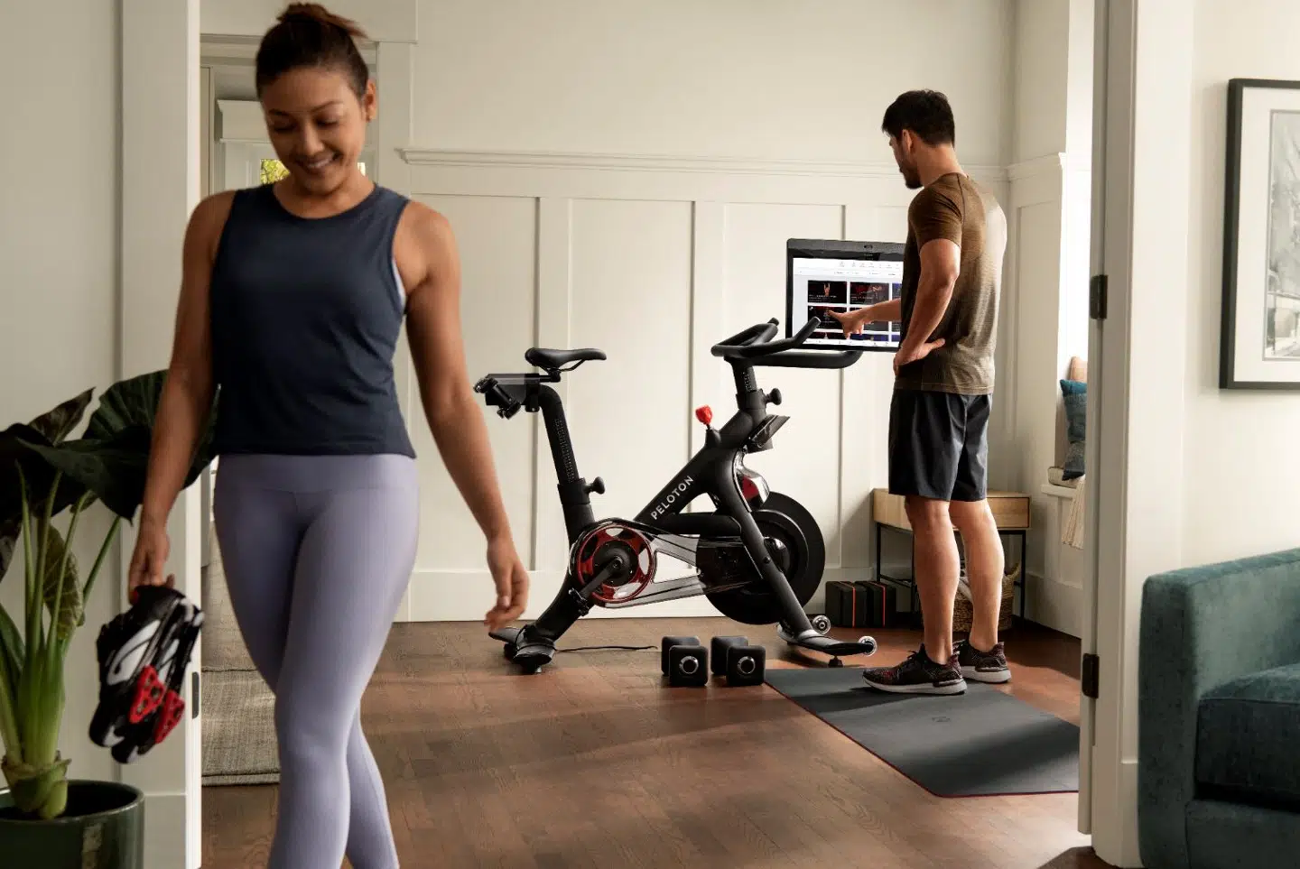 Fitness-aktien Peloton var en af de aktier, der blev sendt i vejret, da coronavirusen marcherede henover verden.