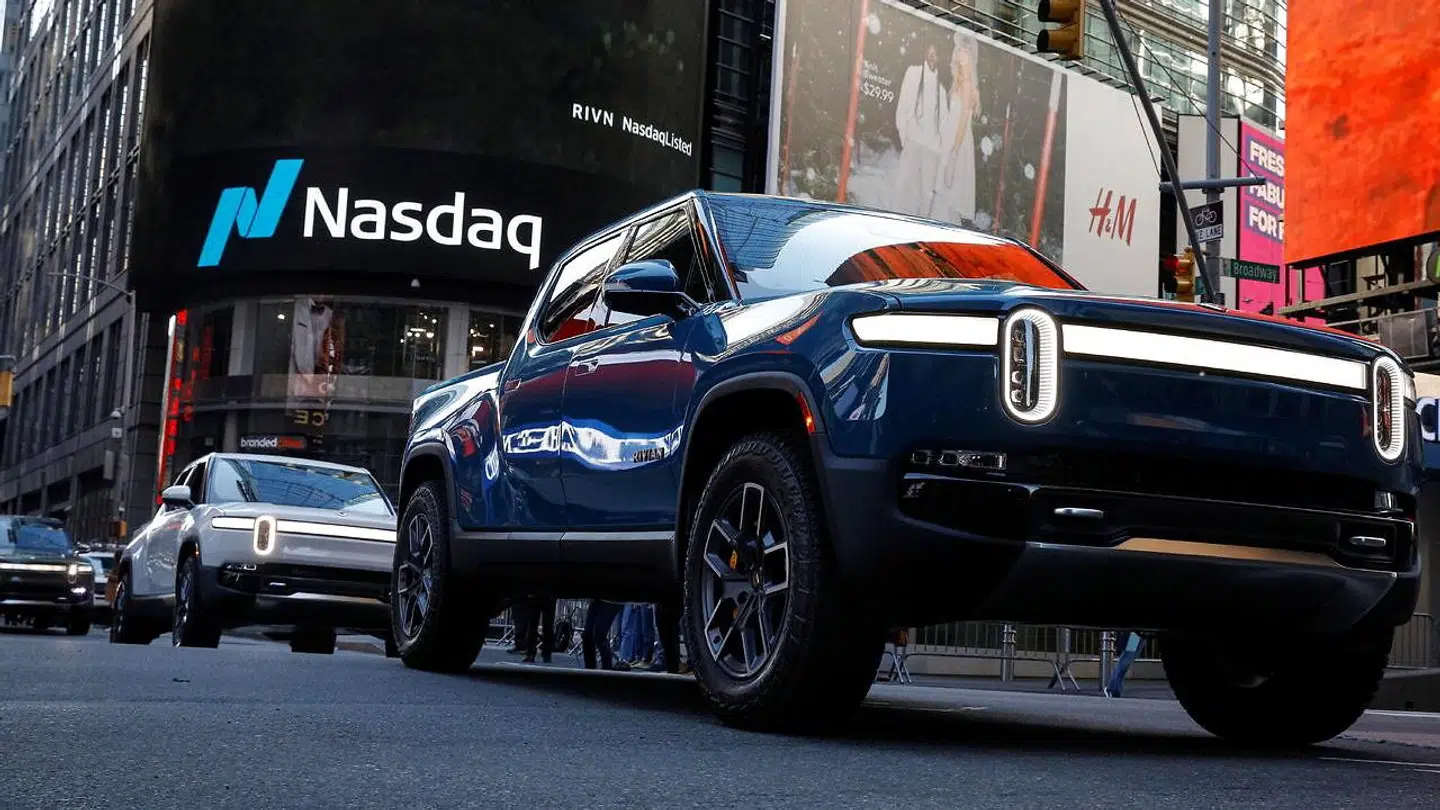 Her ses Rivians R1T pickup-truck