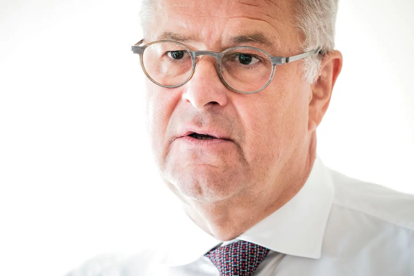 Her ses administrerende direktør for A.P. Møller - Mærsk, Søren Skou, fredag 6. august 2021.. (Foto: Ida Marie Odgaard/Ritzau Scanpix)